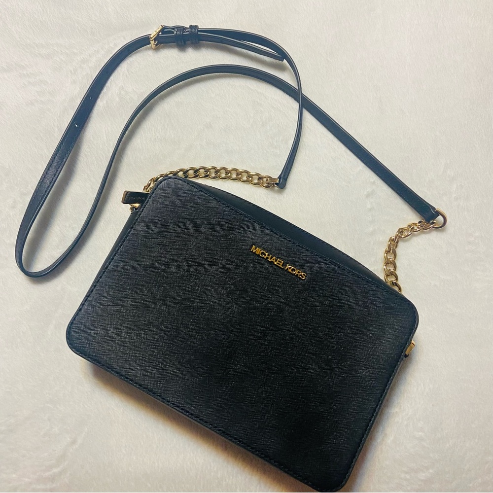 Michael Kors | Black Large Jetset Crossbody Bag Purse